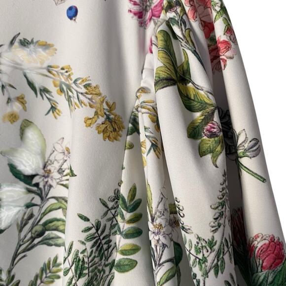 Smith & Quinn Eliza Top Botanical Print White Green size XL - Picture 5 of 7